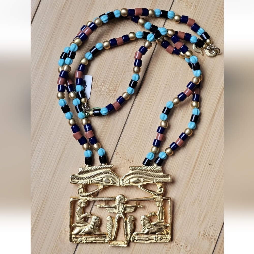 Vintage Kenneth Jay Lane Egyptian Necklace